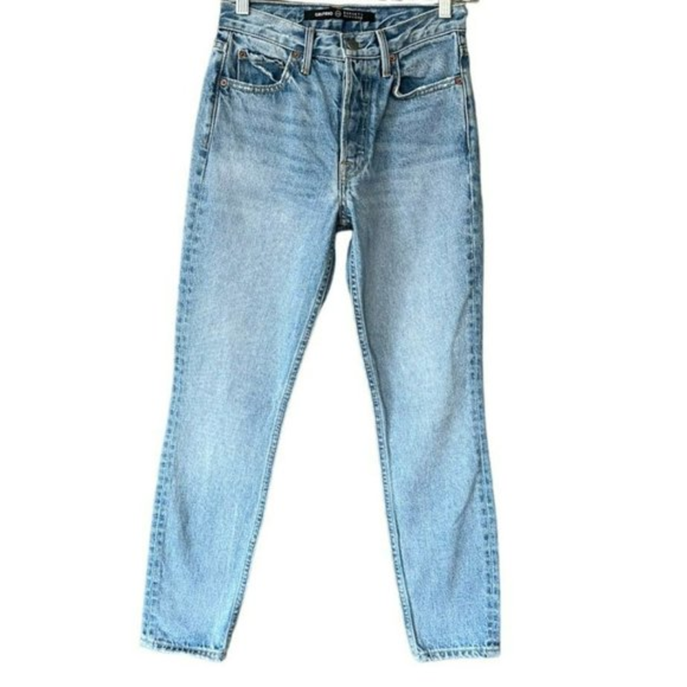 GRLFRND x Barneys Karolina High Rise Straight Ankle Button Fly Jeans‎ Womens 25